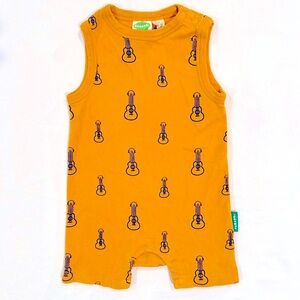 Parade Organics Tank Romper Boys 12-18M Girls Yellow Ukeleles Guitars Summer